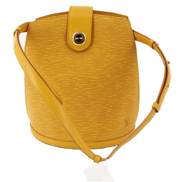 Louis Vuitton Yellow Epi Leather Cluny Shoulder Bag