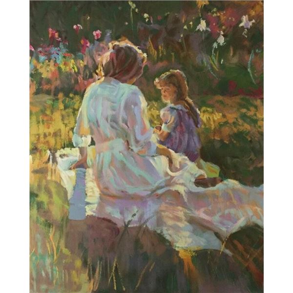 Afternoon Chat by Don Hatfield on canvas