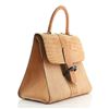 Image 2 : Delvaux Brilliant Top Handle Bag Mixed Exotics GM Brown