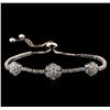 Image 1 : 14KT White Gold 2.02 ctw Diamond Bracelet