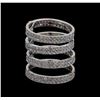 Image 1 : 14KT White Gold 1.07 ctw Diamond Ring