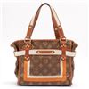 Image 2 : Louis Vuitton Brown Monogram Canvas Leather Tisse Rayures PM Handbag