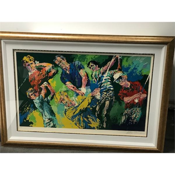 Big Six Golfers by LeRoy Neiman (1921-2012)