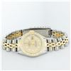 Image 3 : Rolex Ladies 2T Champagne Diamond Beadset Datejust Wristwatch