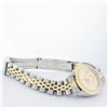 Image 4 : Rolex Ladies 2T Champagne Diamond Beadset Datejust Wristwatch