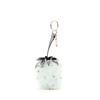 Image 2 : Fendi Fruit Bag Charm Fur and Leather Gray, Green