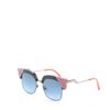 Image 2 : Fendi Iridia Round Sunglasses Metal Blue