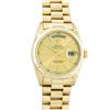 Image 1 : Rolex Mens 18K Yellow Gold Champagne Index Quickset President Wristwatch