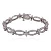 Image 1 : 14KT White Gold 3.09 ctw Diamond Bracelet