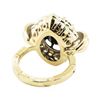 Image 3 : 5.75 ctw Oval Brilliant Onyx And Diamond Ring - 14KT Yellow And White Gold