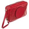 Image 2 : Fendi Red Leather FF Logo Stramp Crossbody Bag