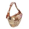 Image 3 : Coach Multicolor Patchwork Canvas  Leather Half Moon Shoulder Bag