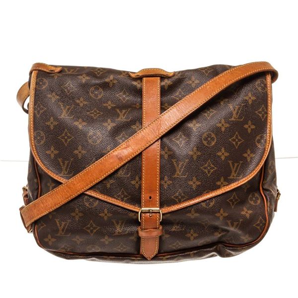 Louis Vuitton Brown Saumur 35cm Crossbody Bag