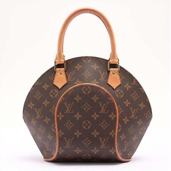 Louis Vuitton Brown Monogram Canvas Leather Ellipse PM Handbag