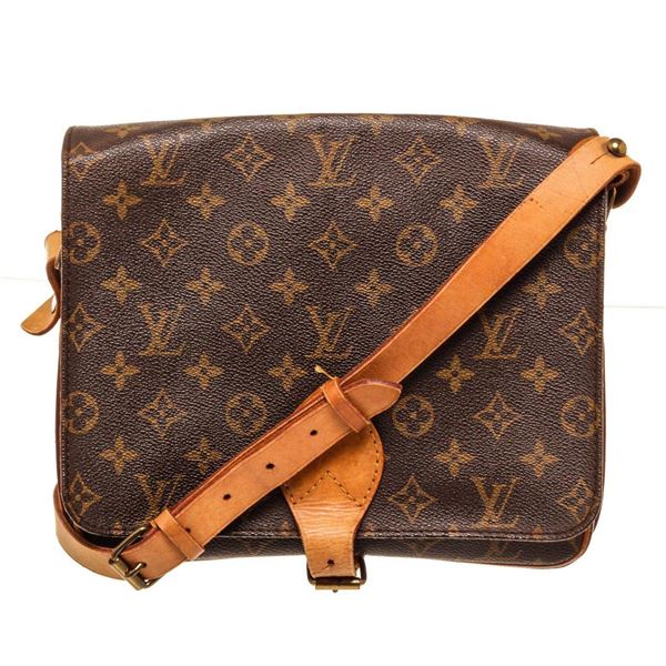 Louis Vuitton Brown Monogram Canvas Cartouchiere GM Shoulder Bag