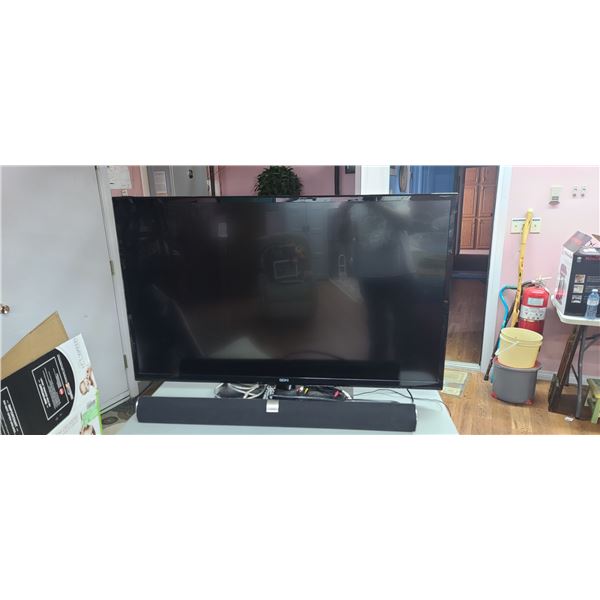 55" FLAT SCREEN TV BY SEIKI COMES WITH VIZIO SOUND BAR