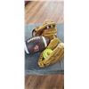 Image 1 : TWO LOISVILLE SLUGGER MITTS AND BALLS, CFL BALL