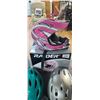 Image 4 : TWO NEW RAIDER YOUTH RUSH MXL AND MX-3 HELMETS AND THREE OTHER HELMETS