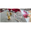 Image 3 : CHRISTMAS ORNAMENTS AND SOME MINI CRYSTAL FIGURINES