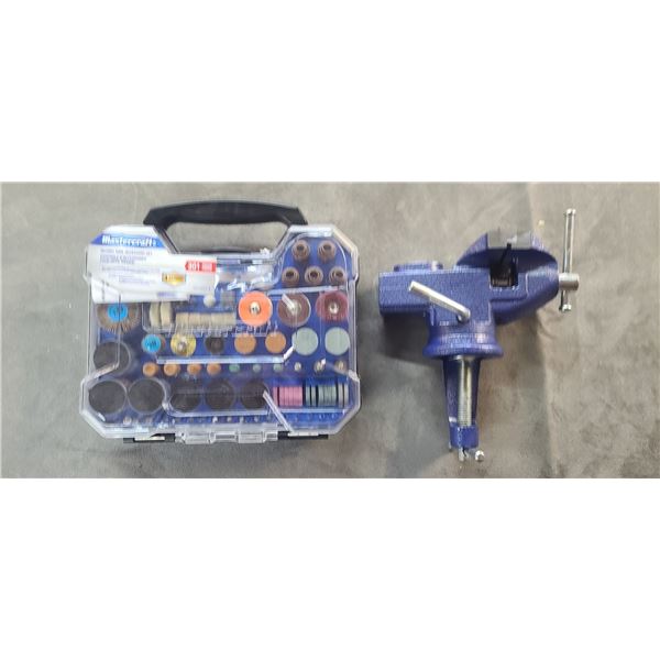 MASTERCRFT ROTARY TOOL SET AND MINI VICE