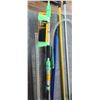 Image 4 : RULE METER, SQUEEGY, FIBRE CLOTH CAR WASH BRUSH, AND AWNING CRANK HANDLE