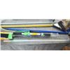 Image 5 : RULE METER, SQUEEGY, FIBRE CLOTH CAR WASH BRUSH, AND AWNING CRANK HANDLE