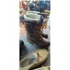 Image 7 : LOT OF ASSORTED SIZE 11 MENS SHOES. ONE PAIR NEW NEVER WORN