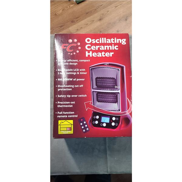 FC DIGITAL OSCILATING HEATER WITH REMOTE