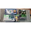 Image 1 : BOX OF OUTDOOR ITEMS, PATIO AND XMAS LIGHTS