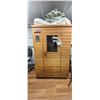 Image 38 : HEALTH MATE INFRARED SAUNA MODEL NUMER 012-0034C  HM-NSE-2-CD. COMES WITH BUILT IN RADIO. 74" X 49" 