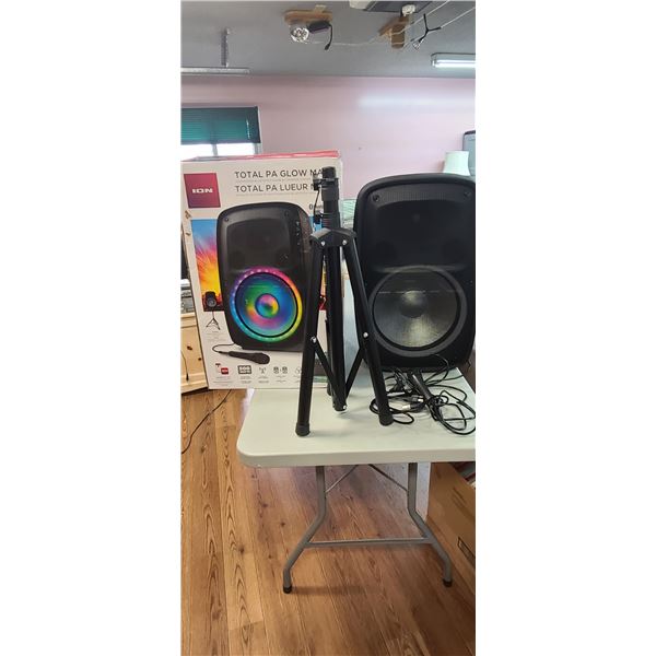 ION GLO-MAX TOTAL SPEAKER (P.A.) 500W WITH BLUETOOTH CAPBILITIES