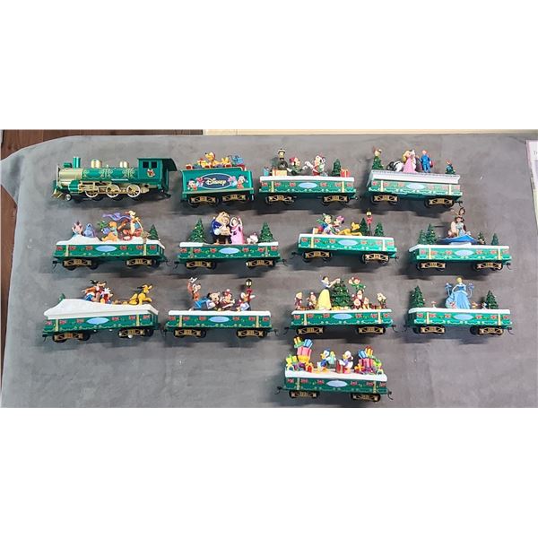 HAWTHORNE VILLAGE: Disney series including locomotive and 14 train cars