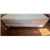 Image 2 : KING BED FRAME, BOXSPRING COMES WITH MATTRESS. BED DOES NOT LIFT