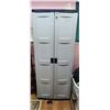 Image 2 : TWO DOOR GREY SUNCAST CABINET - PLASTIC