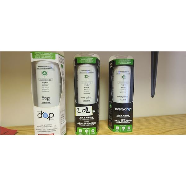 THREE ICE WATER FILTERS