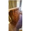 Image 17 : TWO MATCHING SOLID WOOD DOUBLE HIGHBOY DRESSERS ONE WITH JEWELRY DRAWS AND CLOTHING DRAWERS THE OTHE