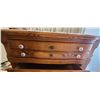 Image 24 : TWO MATCHING SOLID WOOD DOUBLE HIGHBOY DRESSERS ONE WITH JEWELRY DRAWS AND CLOTHING DRAWERS THE OTHE