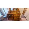 Image 8 : TWO MATCHING SOLID WOOD DOUBLE HIGHBOY DRESSERS ONE WITH JEWELRY DRAWS AND CLOTHING DRAWERS THE OTHE