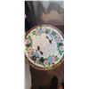 Image 8 : PINE BED SIDE TABLE AND 16" ROUND MOSSAIC TABLE