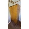 Image 2 : LARGE CUPBARD/CABINET WITH SLIDING DOORS, ONE SHELF AND CLOTHES RACK SIZE 3' X 2 X6'