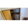 Image 5 : LARGE CUPBARD/CABINET WITH SLIDING DOORS, ONE SHELF AND CLOTHES RACK SIZE 3' X 2 X6'