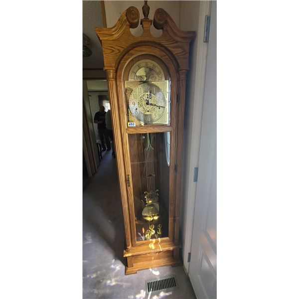 COLONIAL TIMES TUBULAR GRANDFATHER CLOCK MANUAL - COMES WITH KEY SIZE: 11" X 21 1/4" X 81"