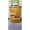Image 1 : ARMOIRE SIX DRAWER AND SINGLE DOOR WOODFACED