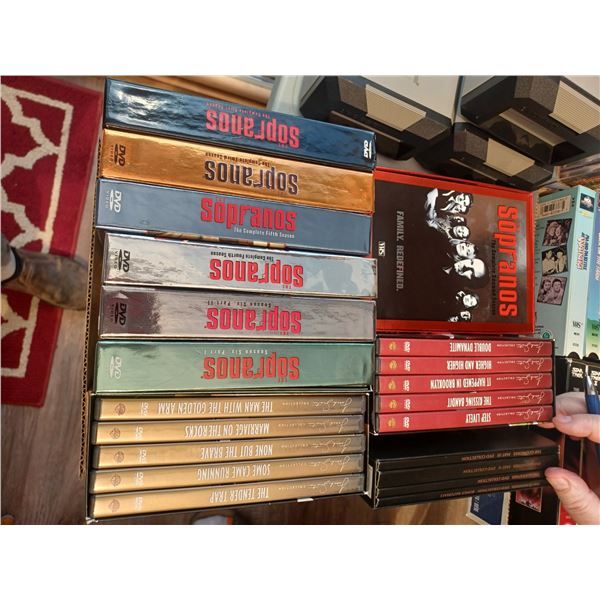 COMPLETE SEASON 2 OF THE SAPRANO'S IN VHS AND SEASON 1,3,4,5,6 IN DVD