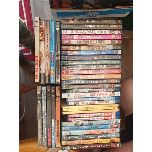 AN ASSORTMENT OF DVD'S - MOVIES AND DOCUMENTARIES - PLEASE SEE IMAGES FOR MORE DETAILS