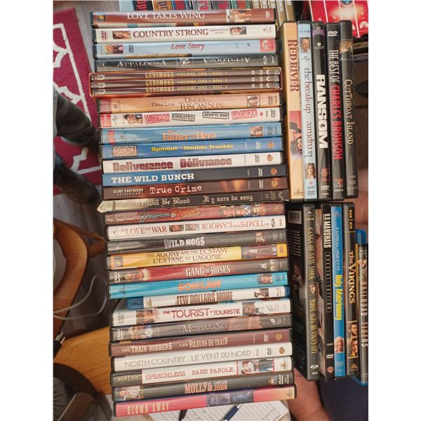 AN ASSORTMENT OF DVD'S - MOVIES AND DOCUMENTARIES - PLEASE SEE IMAGES FOR MORE DETAILS