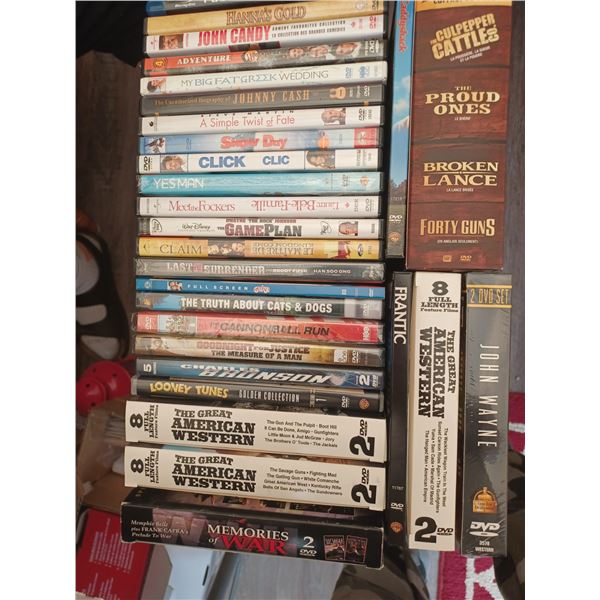 AN ASSORTMENT OF DVD'S - MOVIES AND DOCUMENTARIES - PLEASE SEE IMAGES FOR MORE DETAILS