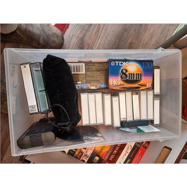 BLANK VHS TAPES AND SOME 8MM