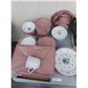 Image 1 : 12 PLACE STONEWARE SET WITH ADDITIONAL CUPS (22)