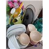 Image 2 : THREE FLATS OF ASSORTED DISHES & MISC ITEMS. PLEASE SEE IMAGES FOR MORE INFO.